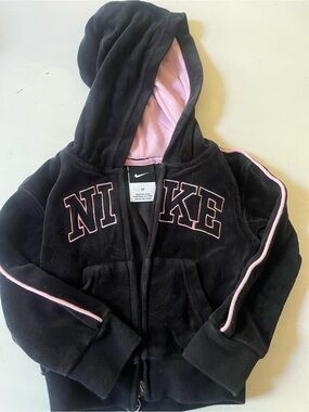 Nike Black Hoodie with Light Pink Accents